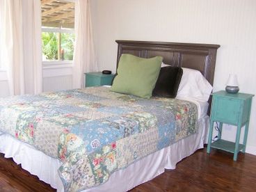Tropical master bedroom.