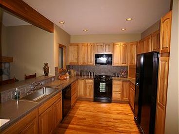 Gourmet kitchen. 