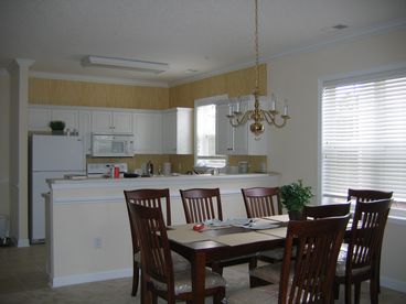dining room and kitchen