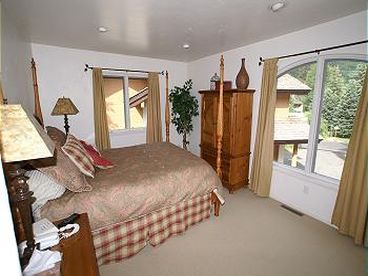 Master Bedroom - Queen bed with tv, and full bathroom. 
