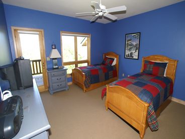 Bedroom 4 - 2 Twins and Trundle W/TV,VCR, and Full Bathroom
