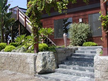 slate/fountain entry