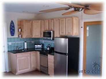 Modern kitchen with all new appliances 