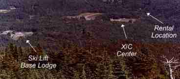 Photo shows location of property relative to ski area.
