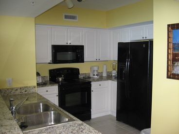 Granite Kitchen with Ice/Water Dispensing Refrigerator