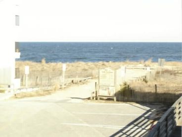 View from upstairs master bedroom balcony.