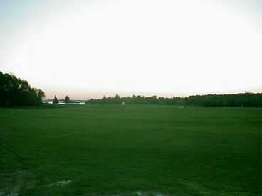 Views of golf course and pond