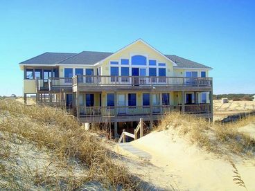 Just Chillin\' on the ocean view of the front dunes - path to the ocean and beach area