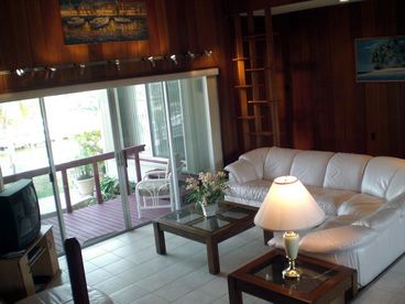 Sunken Living Room with Ocean views