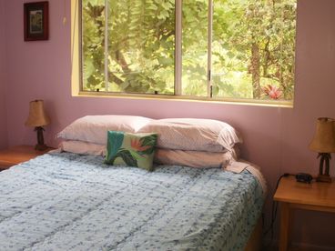 The Orchid Room, with its comfortably firm queen-size bed.