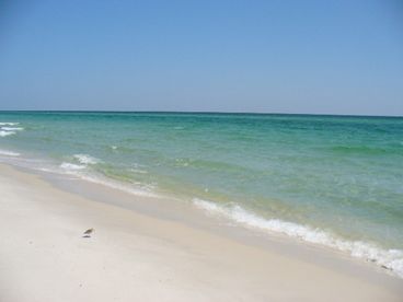 Beach across street