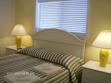Spacious master bedroom with full bath and plenty of closet space.