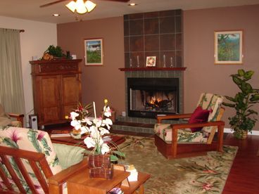 Comfortable Seating to Relax next to the Crackling Fireplace