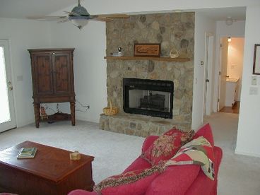 Stone Fireplace