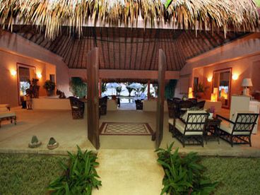 The front entrance to Casa Rubia, open and inviting.