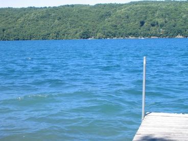 taken while standing on dock- view of lake 