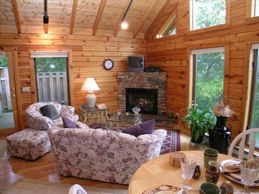 Great Room with Gas Log Fireplace