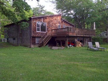 Back of house has mountain views.