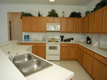 large fully equipped kitchen