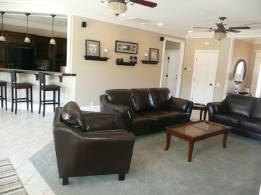 Wide open space for entertaining