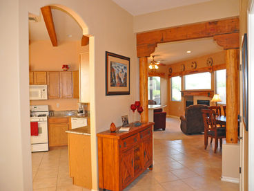 From the foyer looking into living room or kitchen