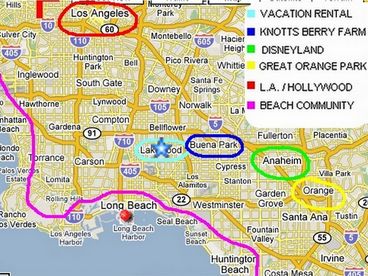 Note our Convenient Location by SoCals World Famous Attractions (as shown here)
