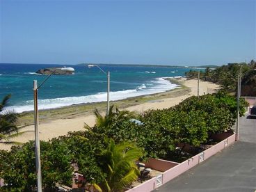 Easterly rooftop beach view. 