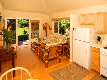 Looking out to the lanai from the kitchen