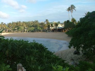 View from Hotel towards Ocean Villas and Ola Resturant
