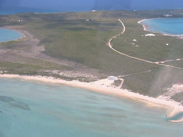 Arial view of beach house