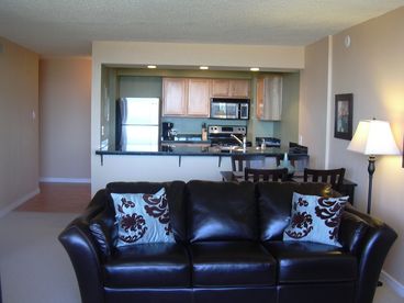 Open Floor Plan--Nightly City Lights can even be seen from the Kitchen.