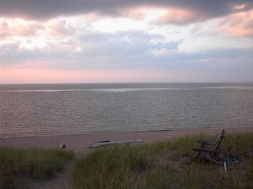 The view straight north