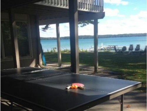 Ping-pong on the patio!