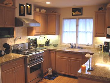 Professional kitchen with Viking stove