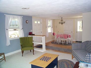 Open living/dining area