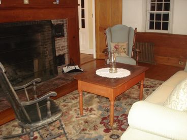 Curl up by the fire with a good book and enjoy the history that this home has to offer.  The original wood burnig fireplace is a highlight of this 1790 home.