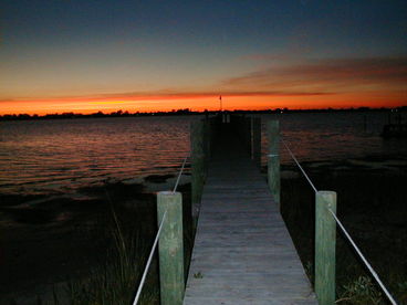 View of Sunset from Our Dock
