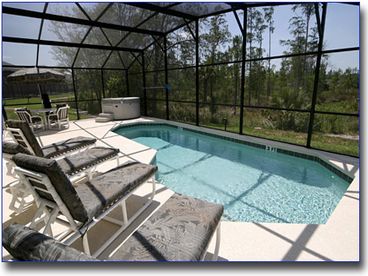 Pool and hot tub area