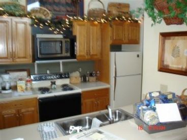 Gourmet Kitchen with all appliances, pots, pans, dishes, etc.