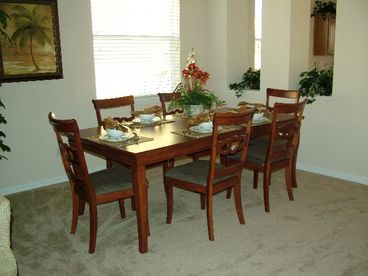 The dinning area