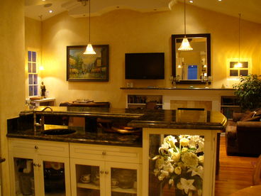 View into living room