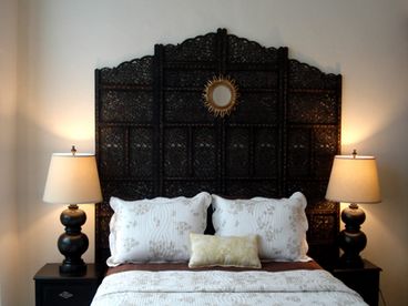 Elegant Master Bedroom with Queen Size Bed.