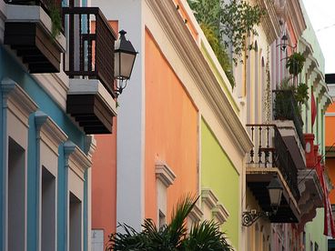 The picturesque streets of Old San Juan.