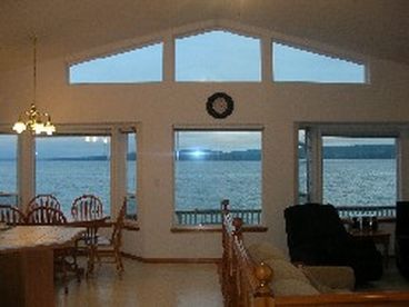 Pull out sofa in living room.