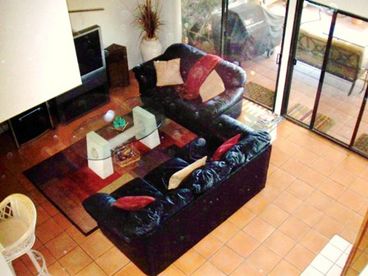 Great Room with Big Screen TV, DVD player and stereo