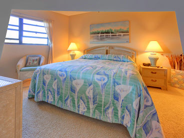 Retire in style in our master bedroom