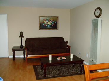 View of the Living Room( futon sofa\\\\\\\\\\\\\\\'s that sleep 2 person\\\\\\\\\\\\\\\'s each)