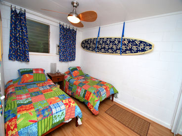 Second bedroom - Two Twin Beds, AC, Ceiling Fan