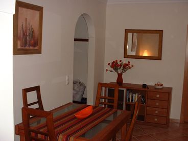 The dining area.