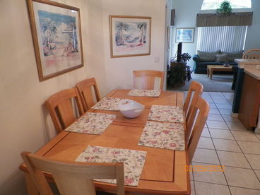 Eat in dining kitchen, seats 6.  There is also a breakfast nook that seats 4.